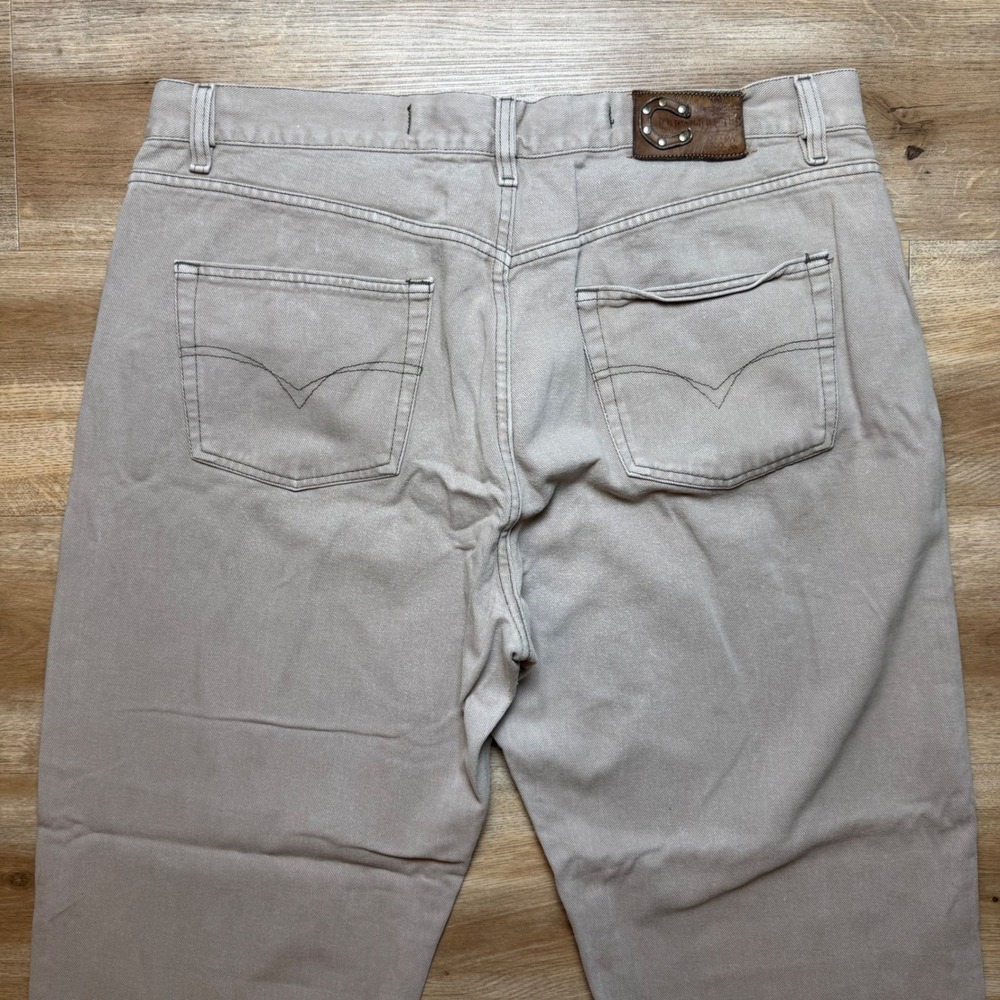Diesel Cochise Jeans Men 38x28 Tan Khaki Straight Leg Button Fly Cotton Pants - Picture 4 of 14
